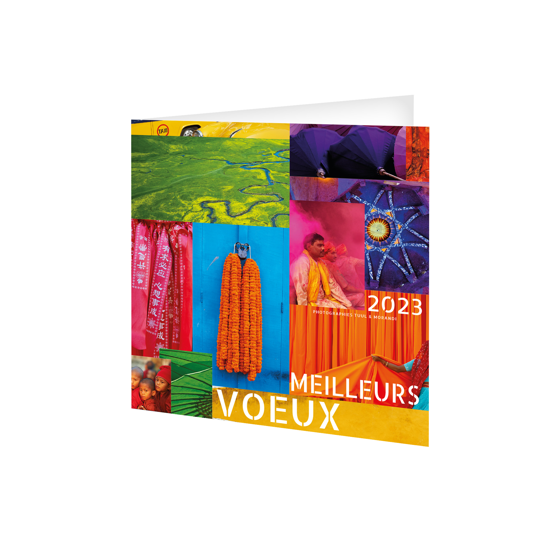 CARTE DE VOEUX COULEURS VOYAGES 2023