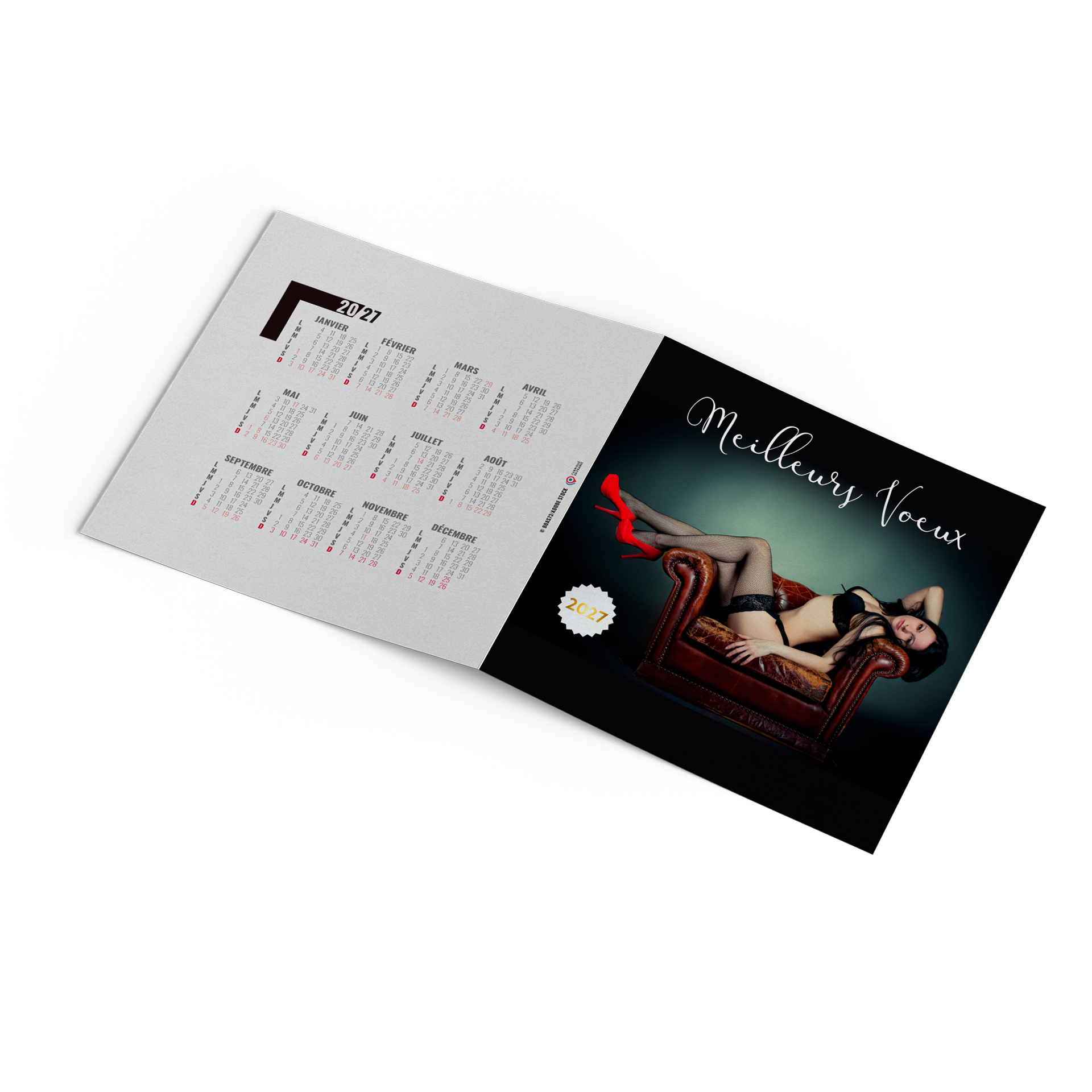 Dentelle 2027 – Calendrier avec logo - vue 3