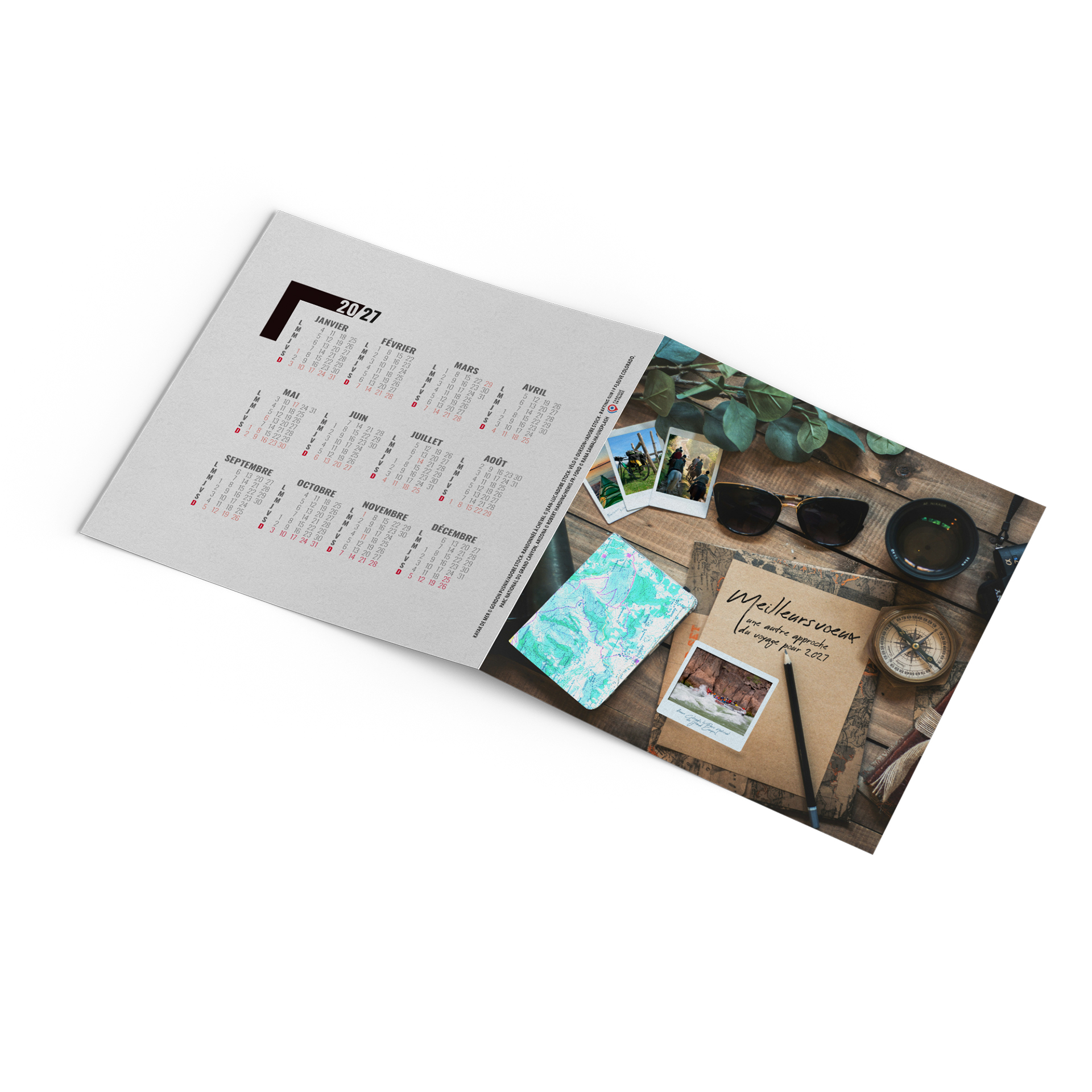 Voyage 2027 – Calendrier avec logo - vue 3