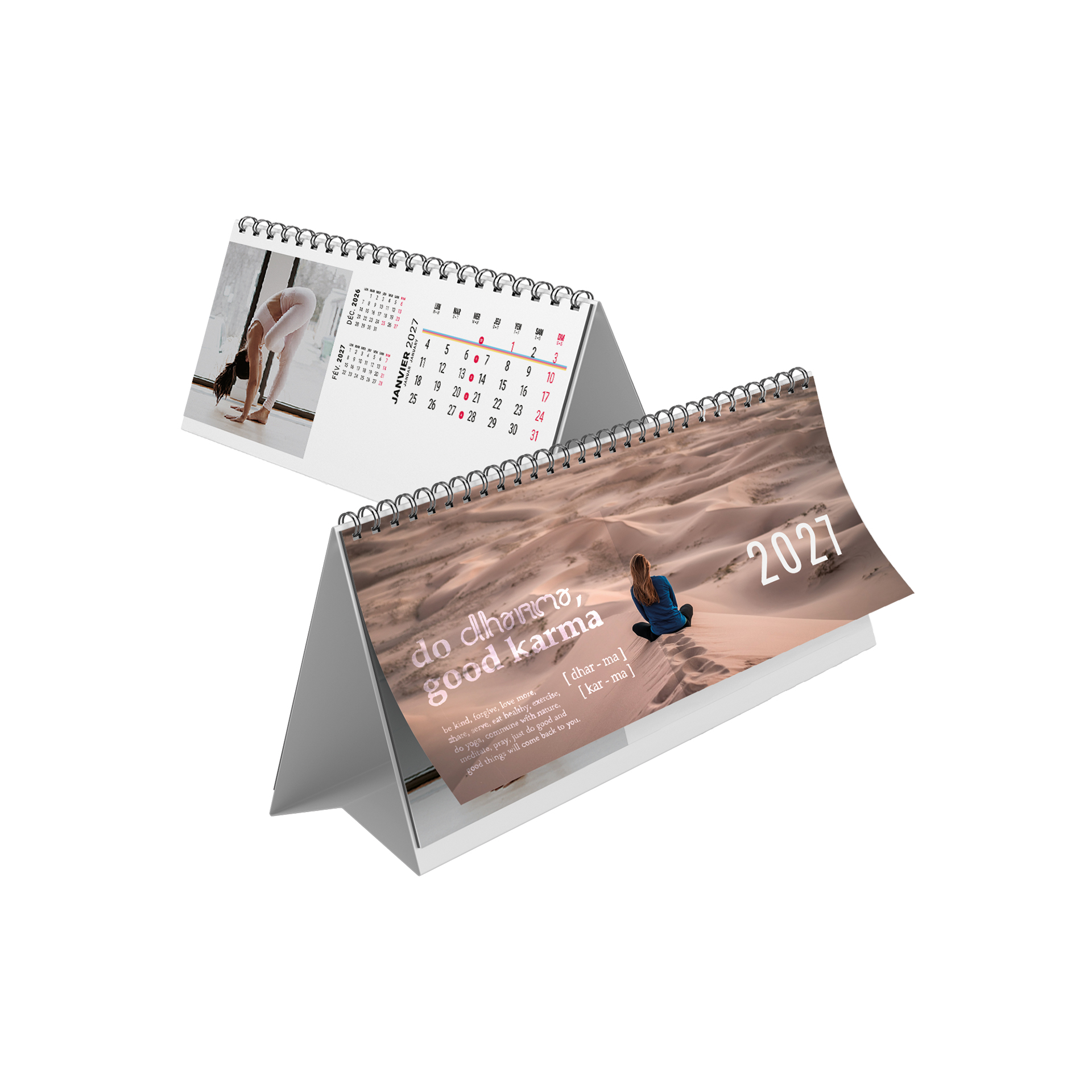 Chevalet de bureau creation 2027 – Panneau publicitaire personnalisé - vue 3