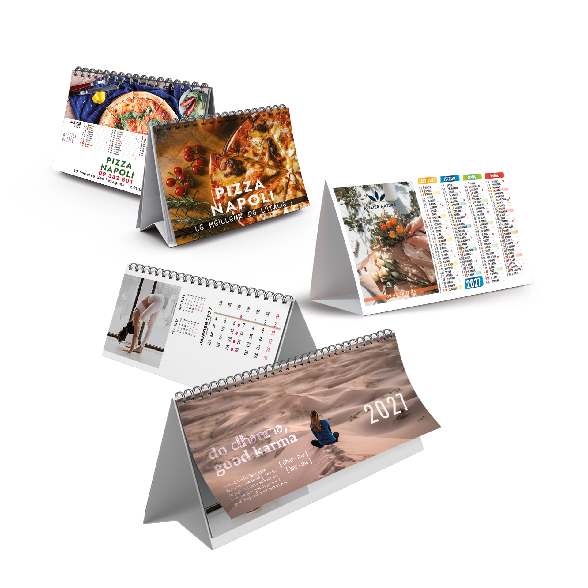 Chevalet De Comptoir Creation 2027 — calendrier 2027 personnalisé Albi
