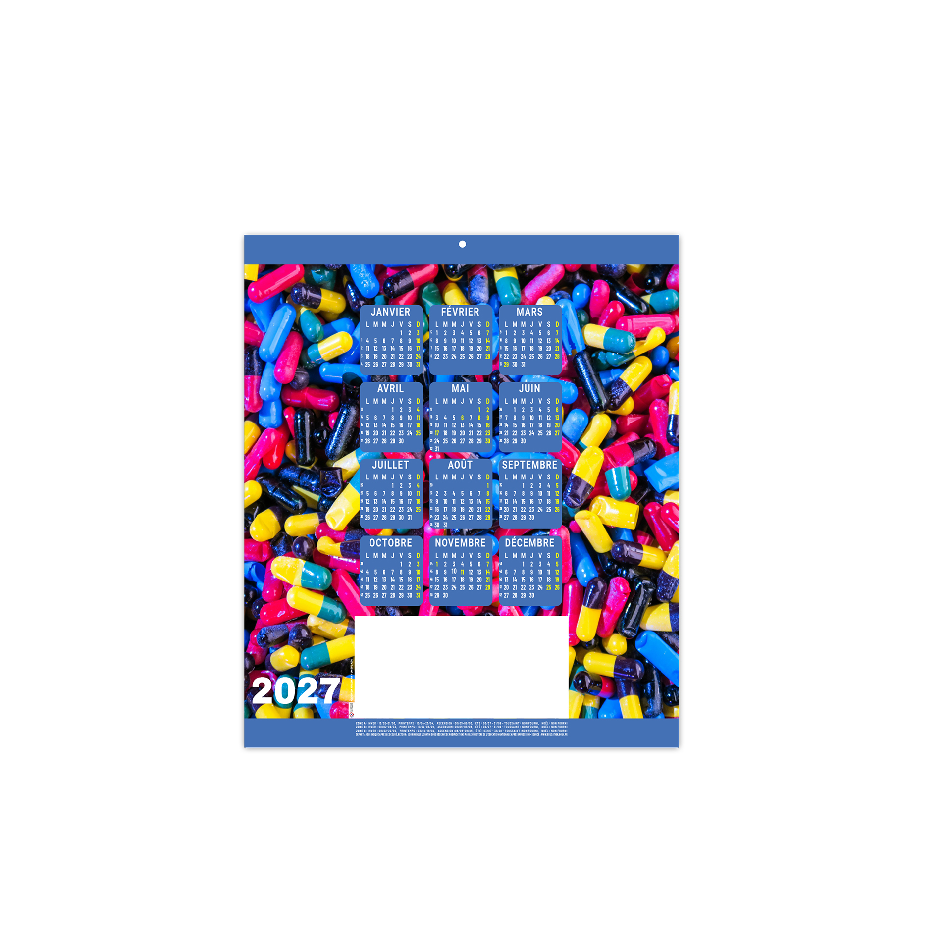 Elise 2027 – Calendrier avec logo - vue 1