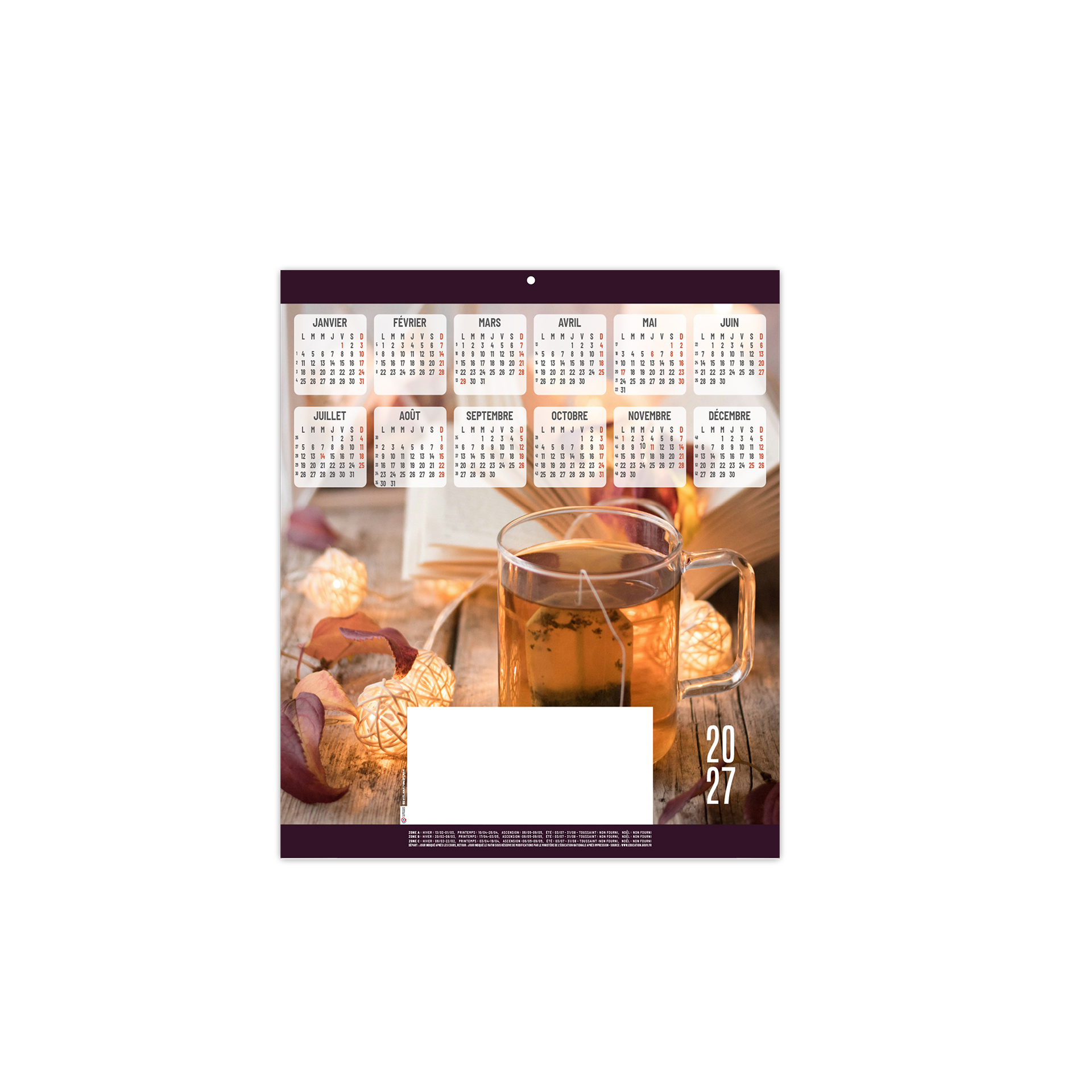 Maia 2027 – Calendrier avec logo