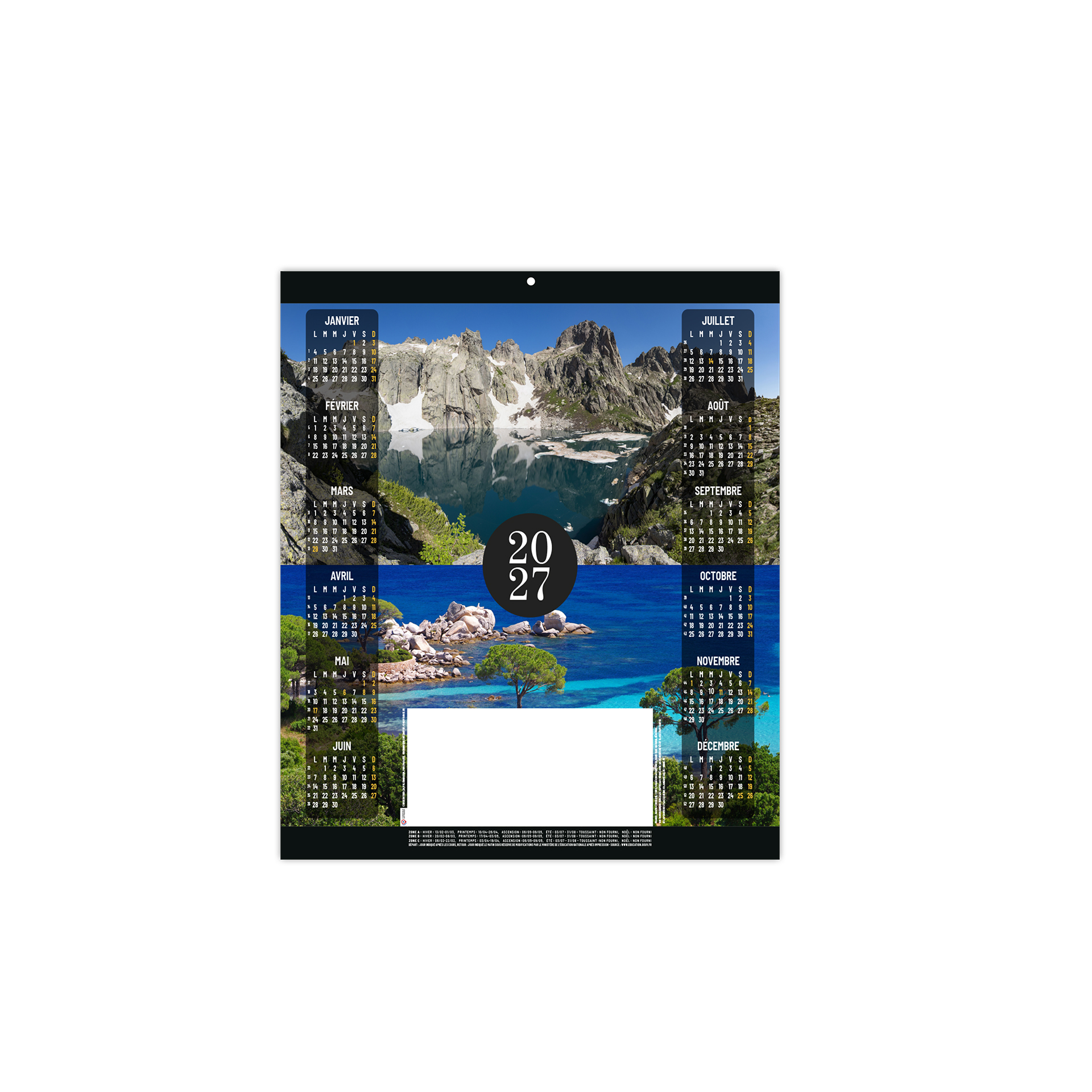 Marius 2027 – Calendrier avec logo - vue 1