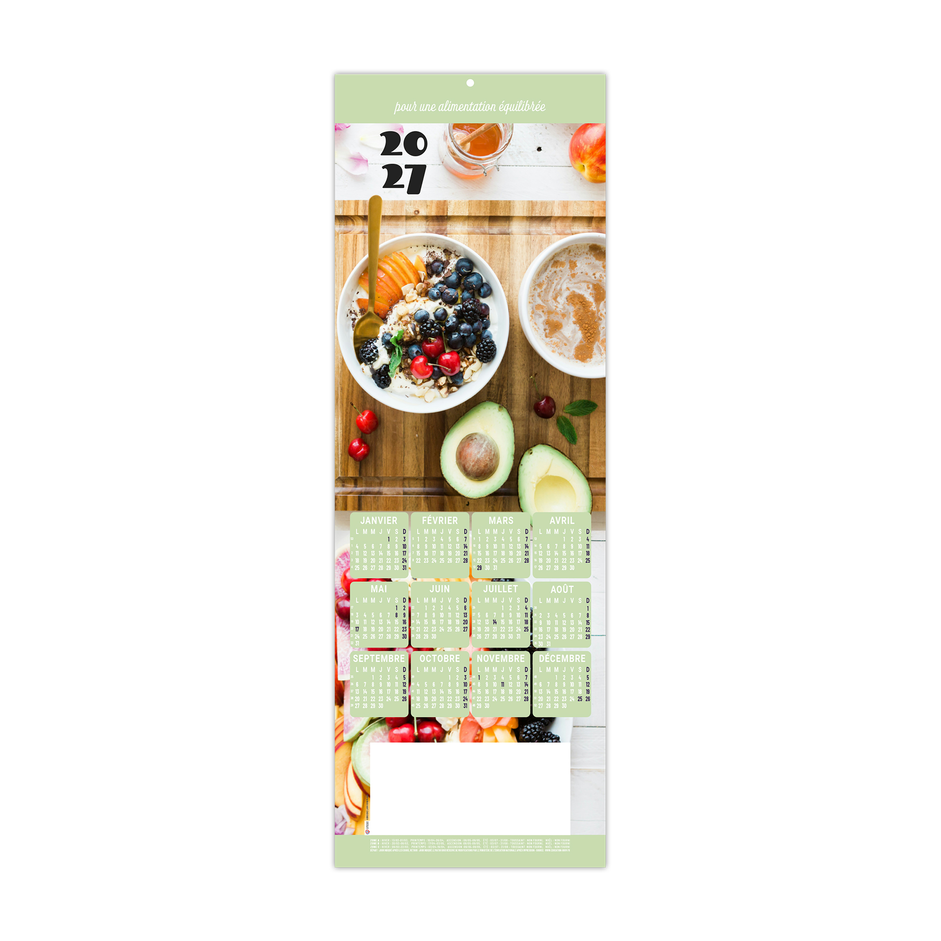 Aline 2027 – Calendrier avec logo - vue 2