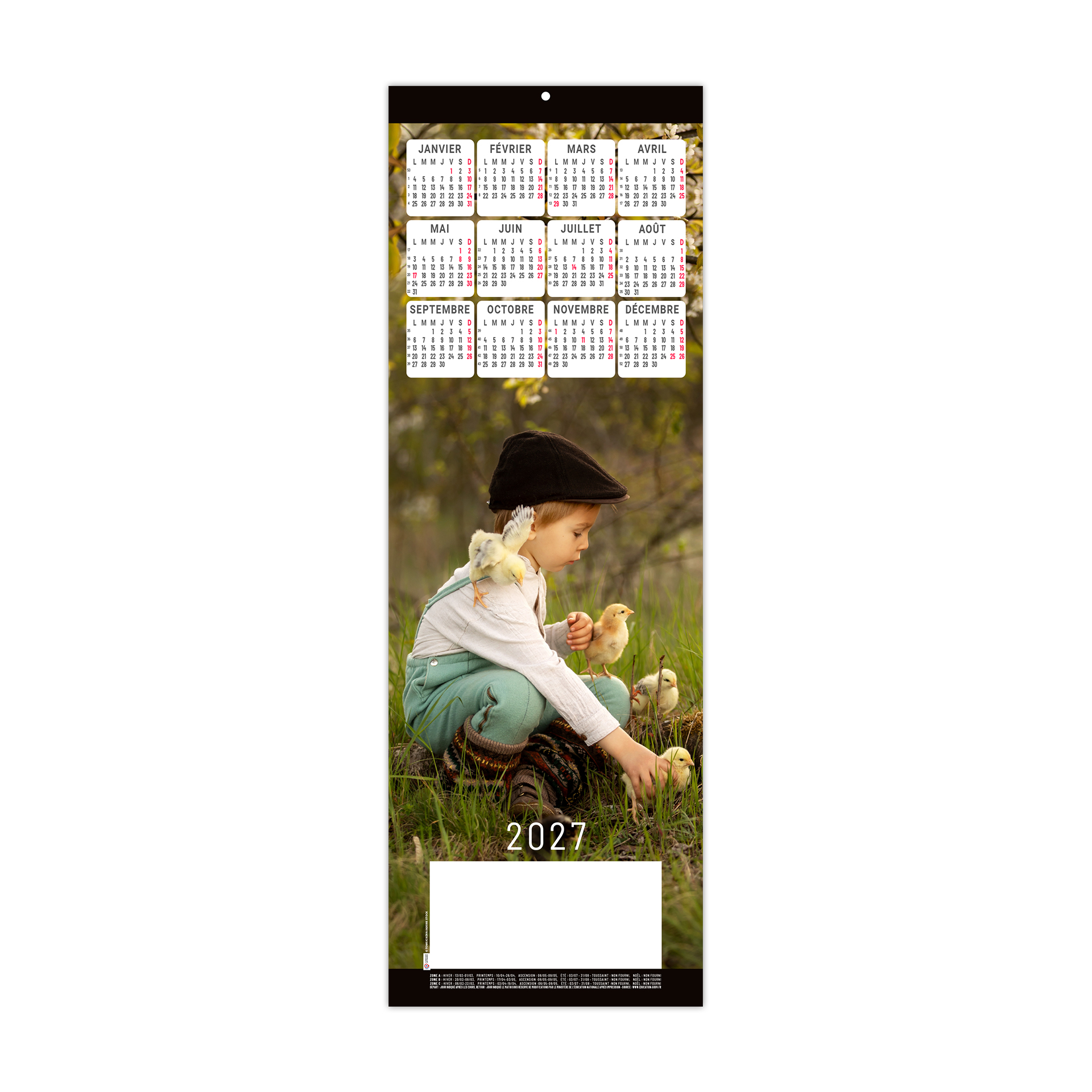 Lou 2027 – Calendrier avec logo - vue 2