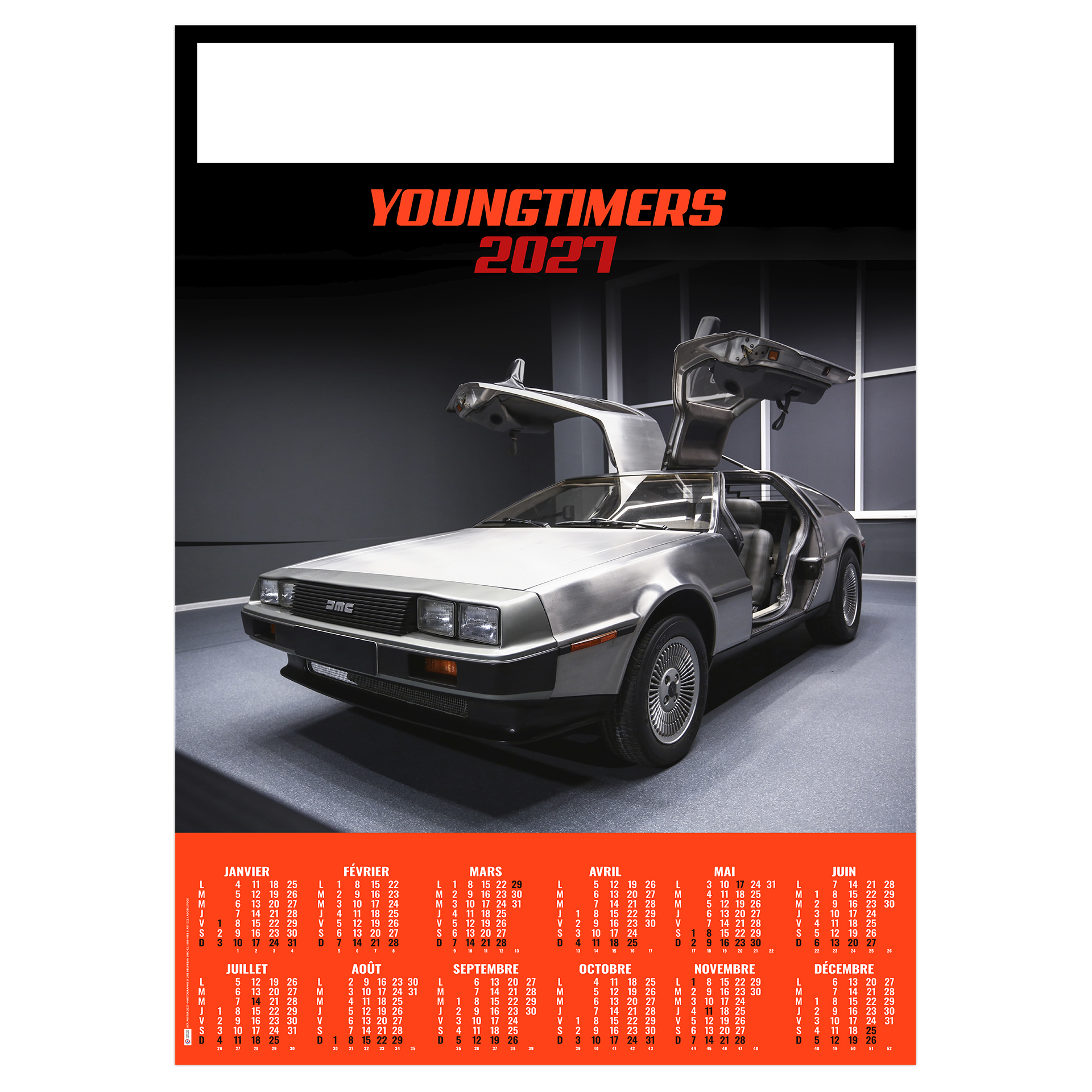 Automobile 2027 – Calendrier avec logo