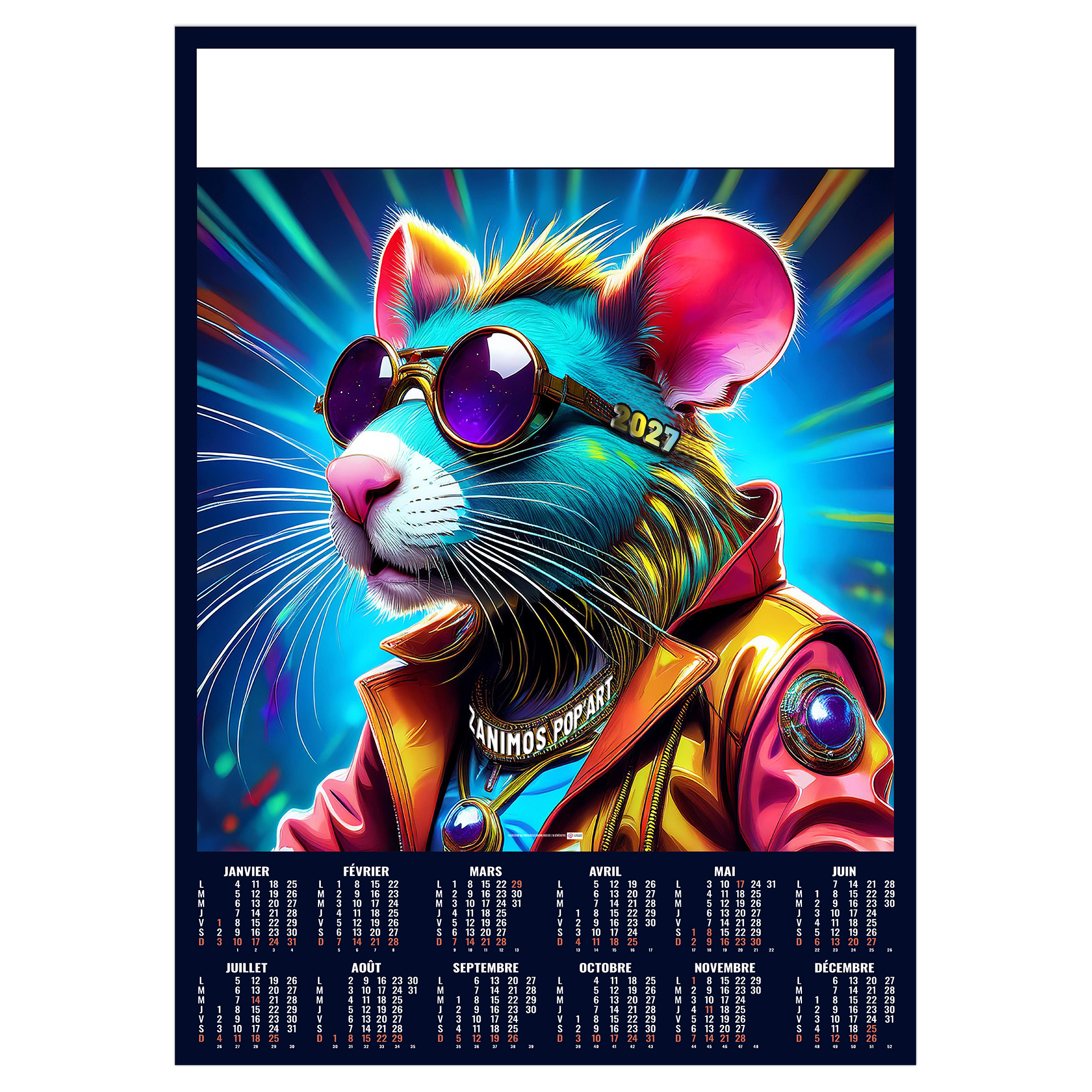 Graffiti 2027 – Calendrier avec logo