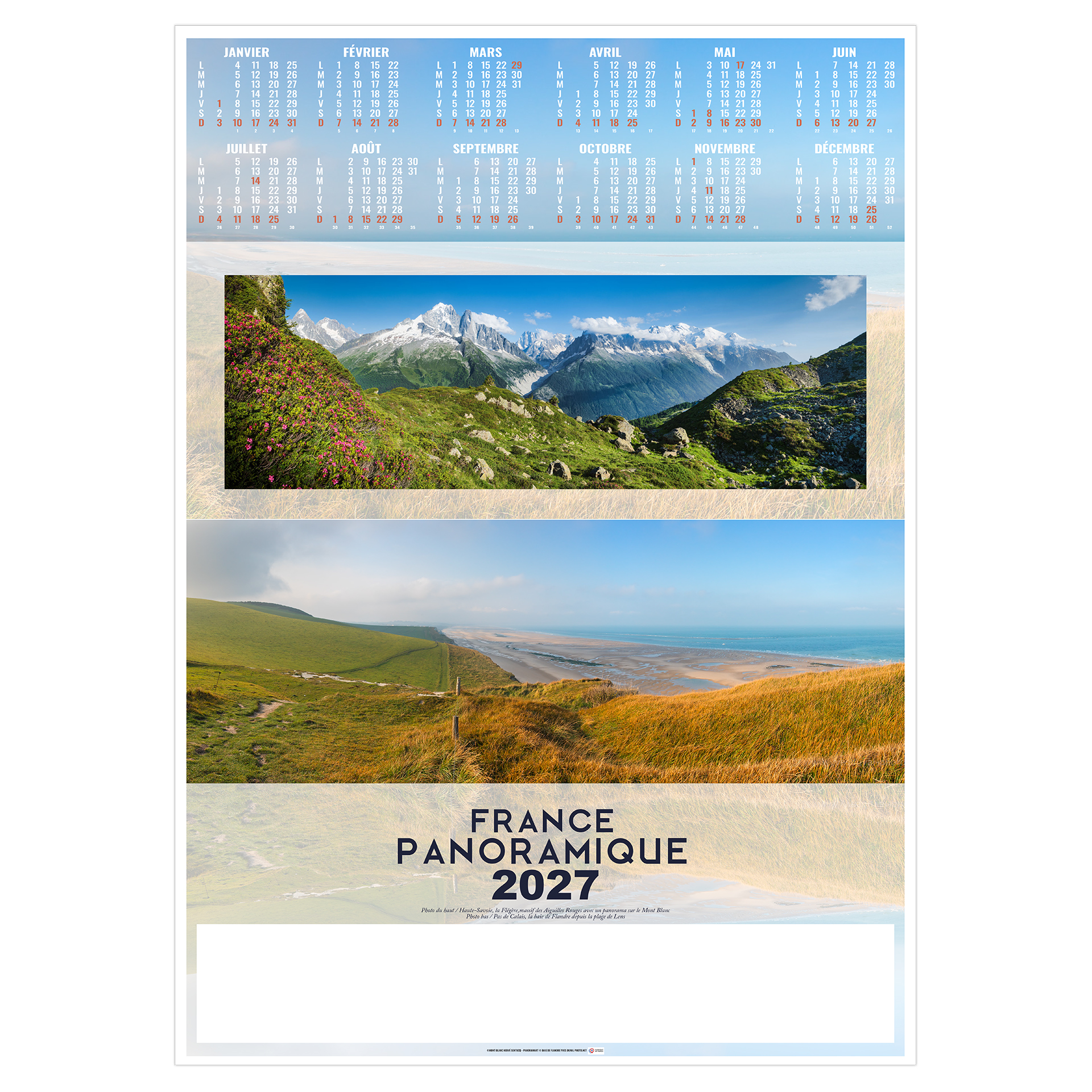 Grandiose 2027 – Calendrier avec logo