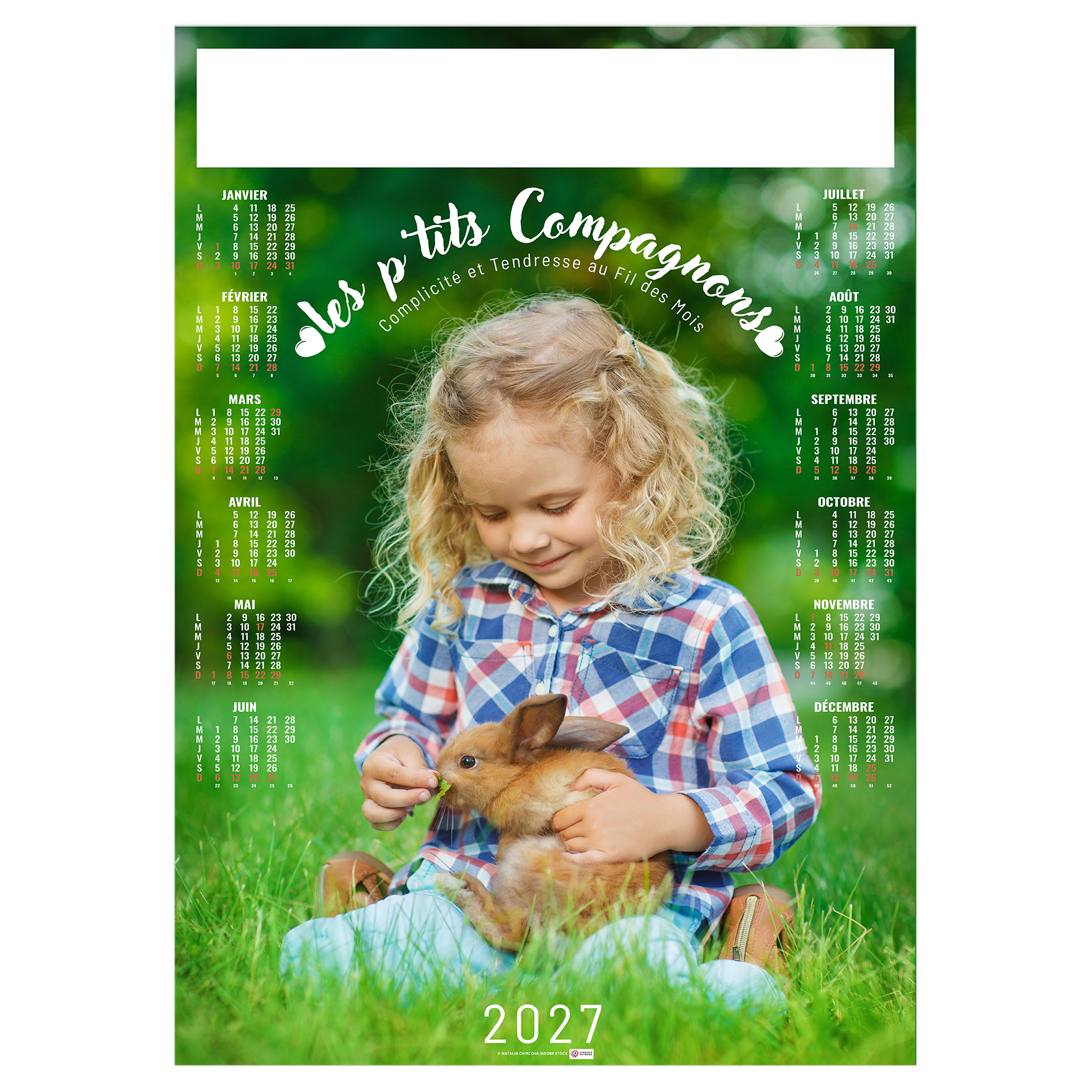 Gosses 2027 – Calendrier avec logo