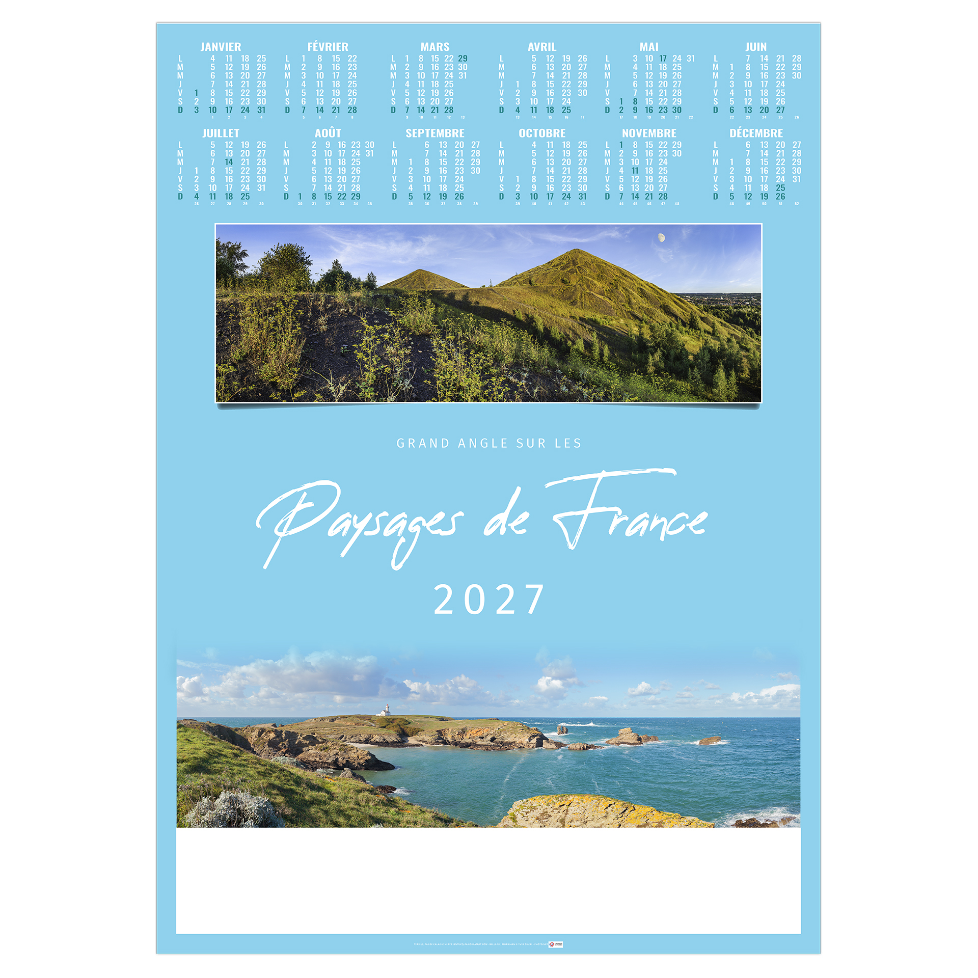 Vues 2027 – Calendrier avec logo