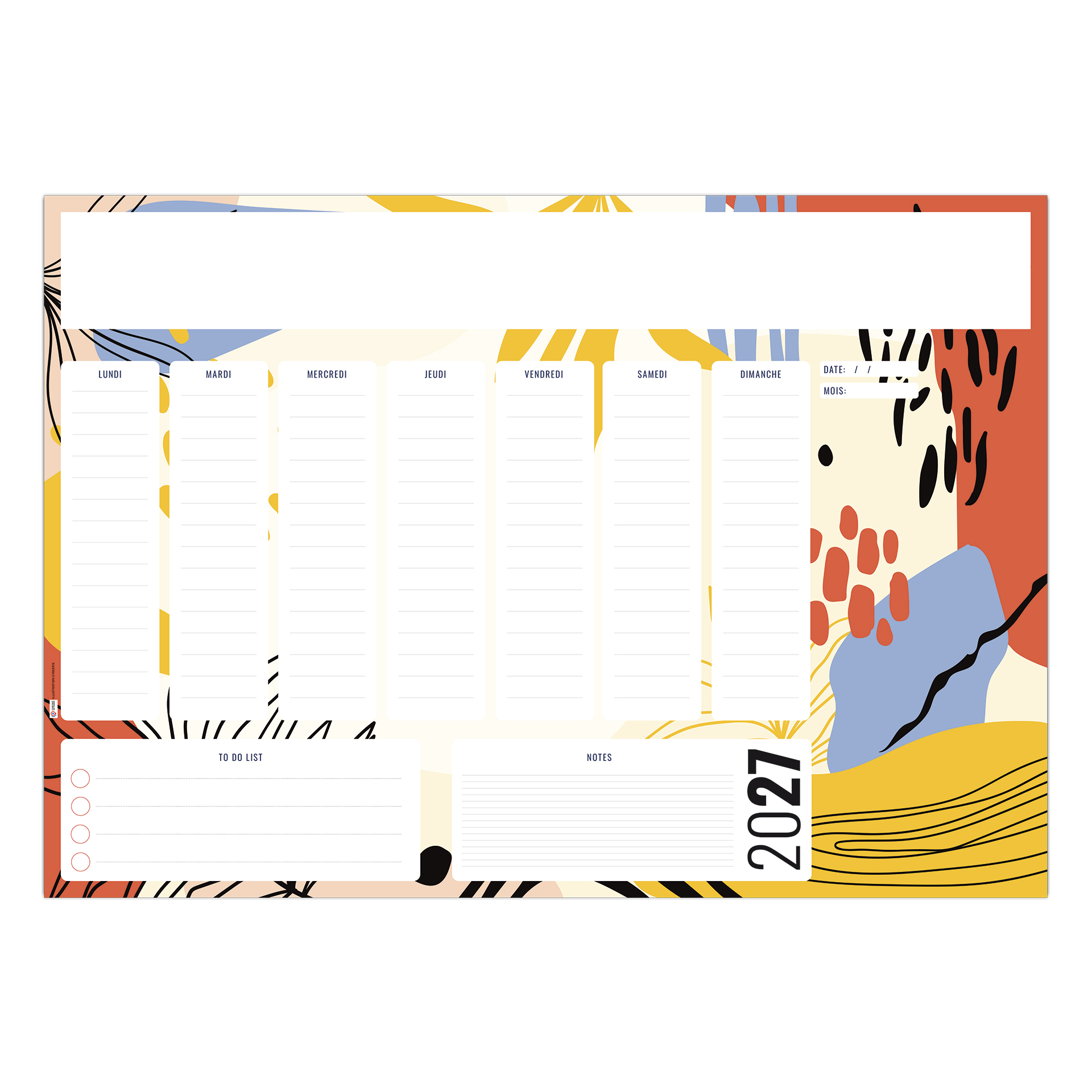 SM organiser 2027 – Calendrier avec logo
