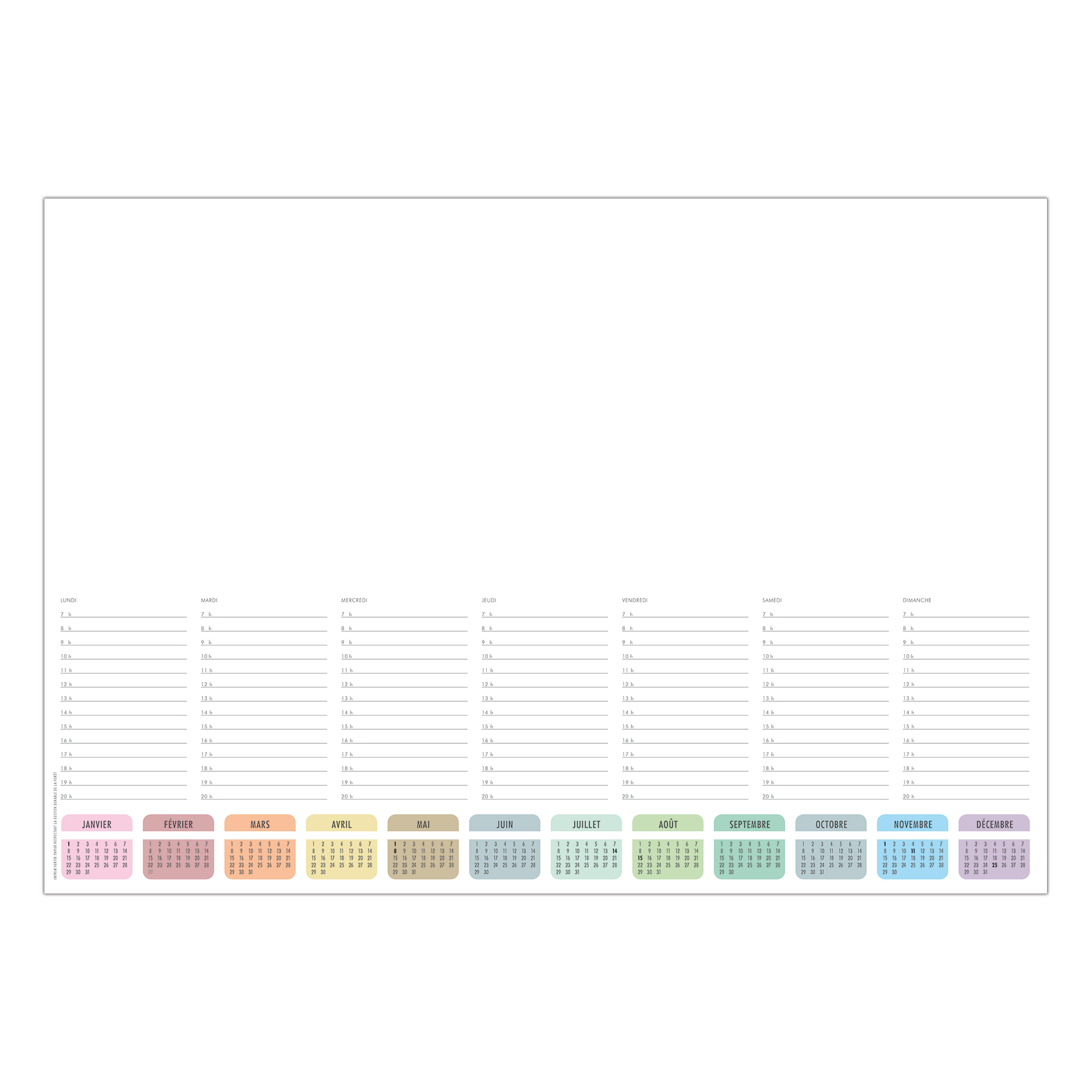 SM perpétuel 2027 – Calendrier avec logo