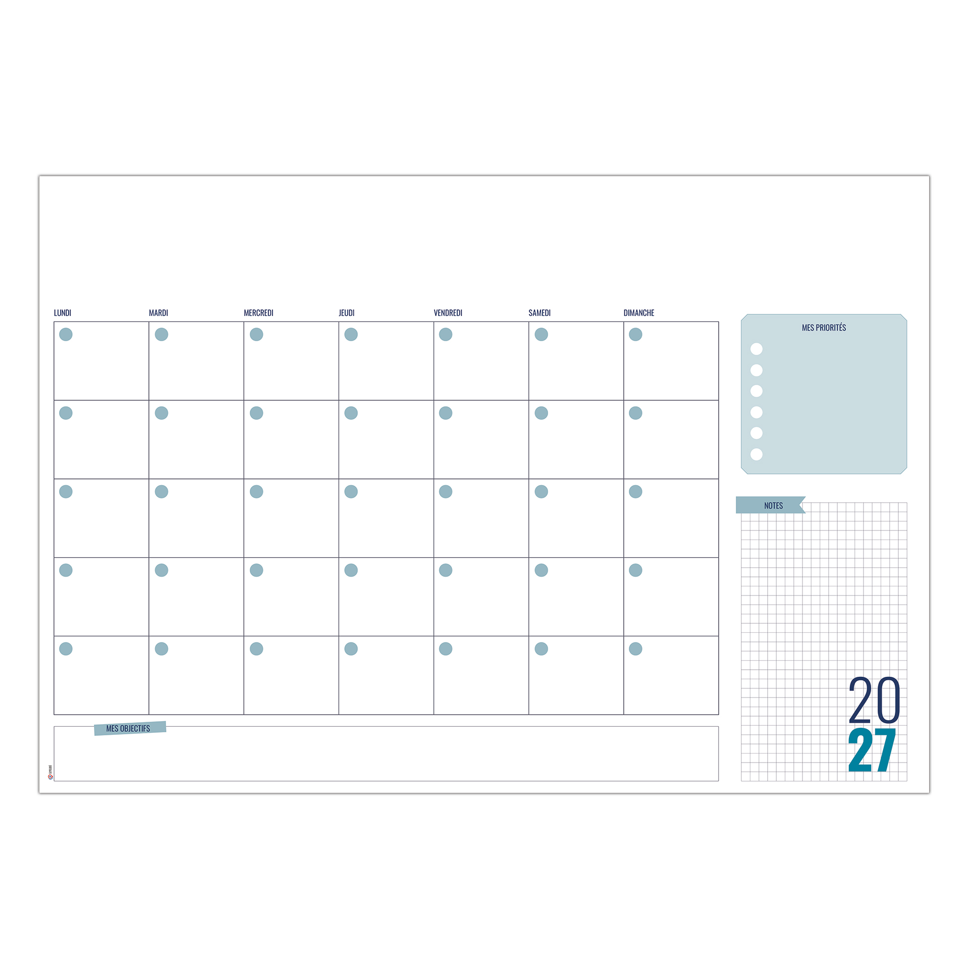 SM TO DO list 2027 – Calendrier avec logo