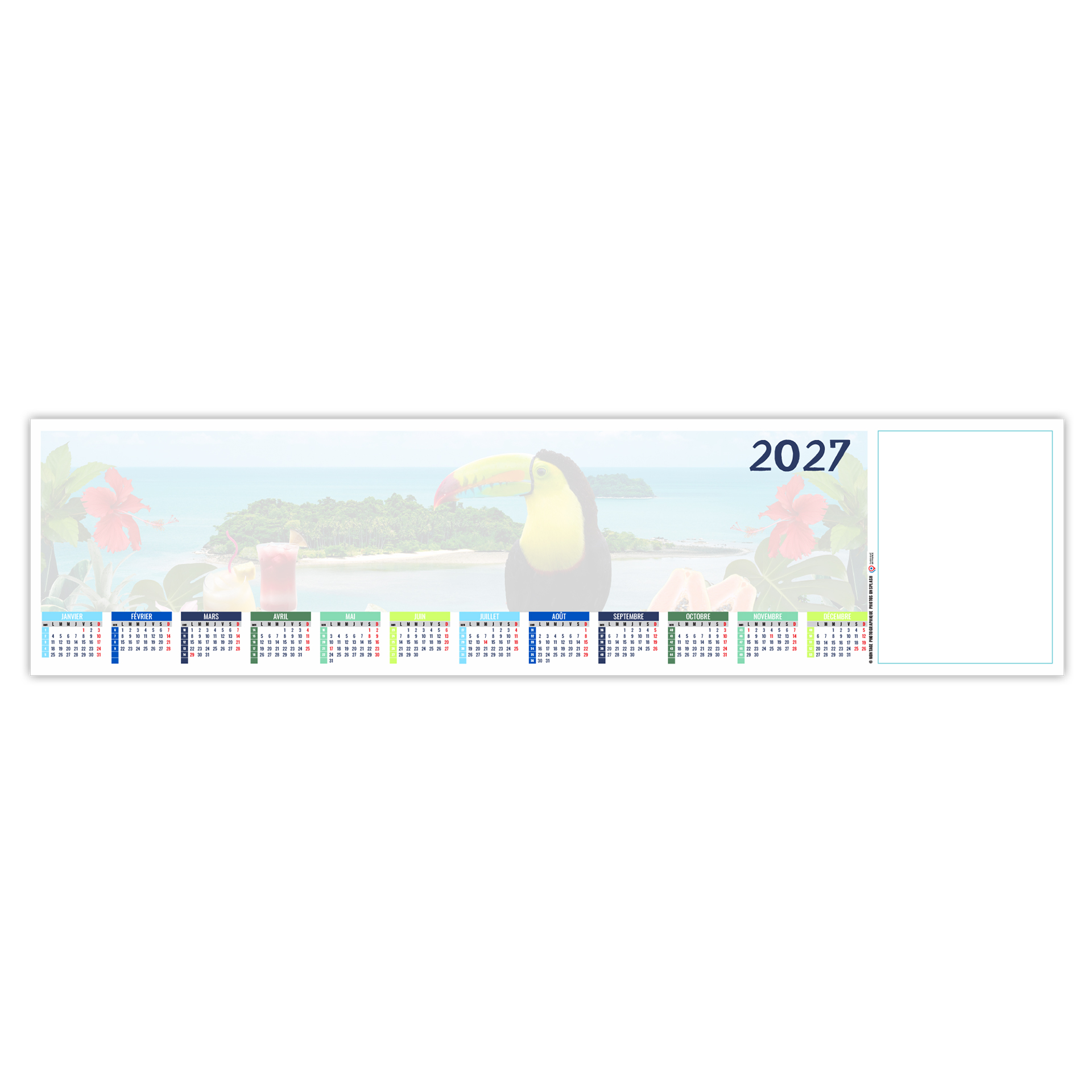 Smc Exotic 2027 — calendrier 2027 personnalisé Saint-Étienne