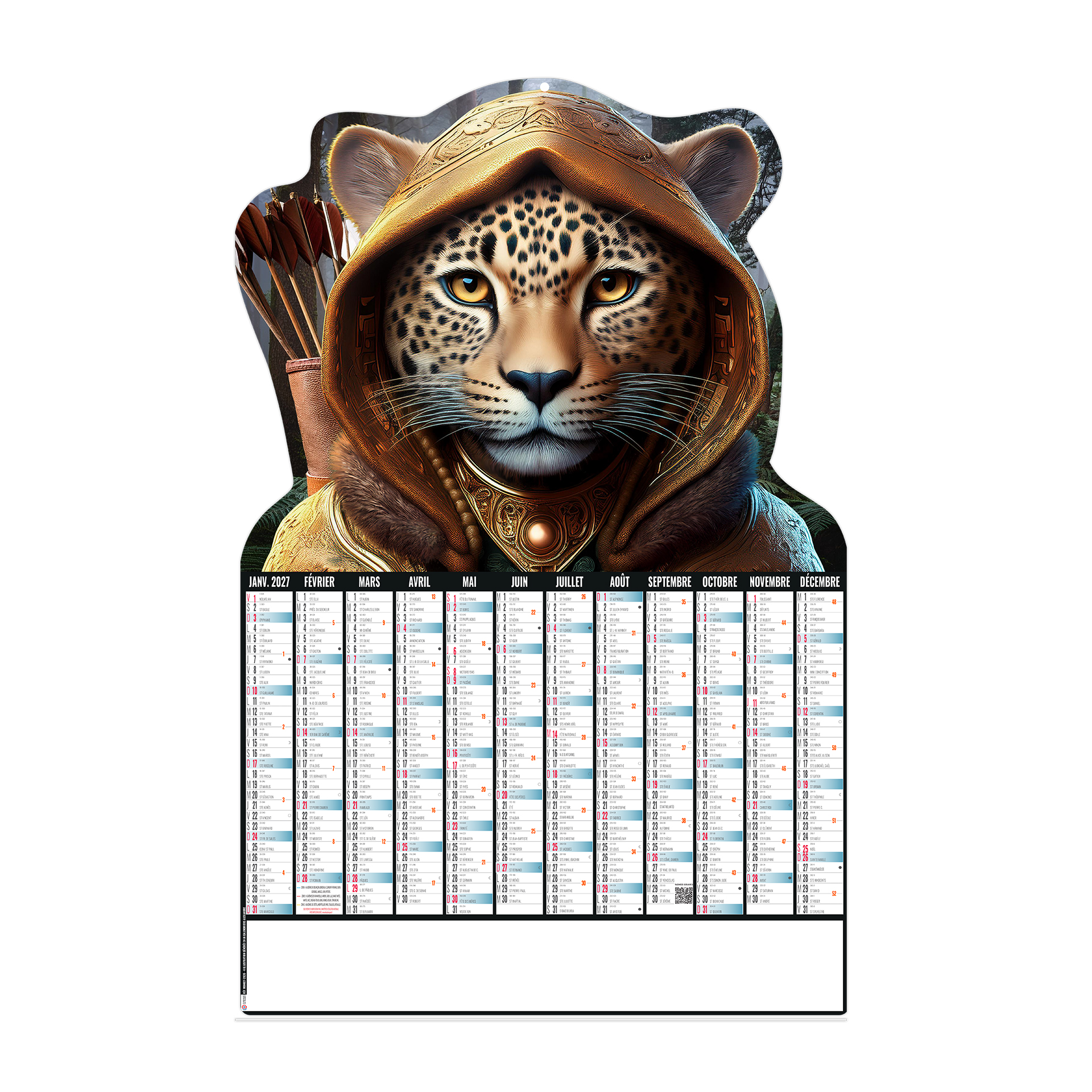 Robin wood 2027 – Calendrier avec logo