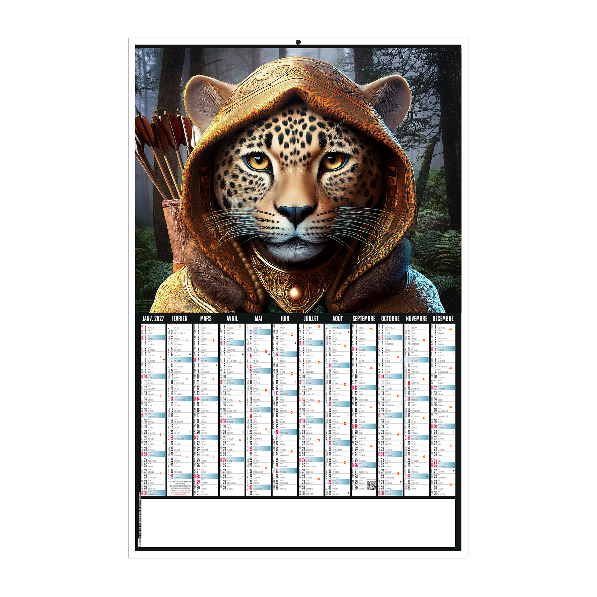 Robin wood 2027 – Calendrier avec logo - vue 2